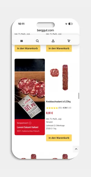 Vorschau: berggut Ads